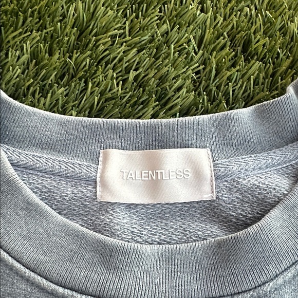 Talentless Gray Crewneck Sweater KIM IS MY LAWYER Women’s Size S/M - Picture 4 of 5